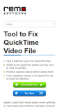 Mobile Screenshot of fixquicktimefile.com