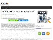 Tablet Screenshot of fixquicktimefile.com